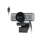 Webcam Ultra HD 4K Logitech MX Brio Com Microfones com Redução de Ruído, Protetor de Privacidade e Conexão USB-C, Grafite - 960-001548
