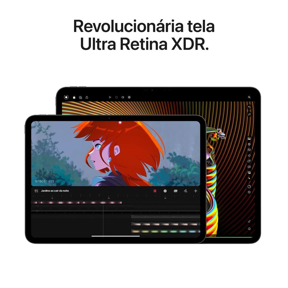 iPad Pro Apple, Tela 13", 512GB, Chip M4, Wi-Fi, Câmera Traseira 12MP, iPadOS 17, Preto Especial - MVX43BZ/A