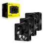 Kit com 3 Ventoinha Corsair RS120 MAX, 120mm, Preto - CO-9050171-WW