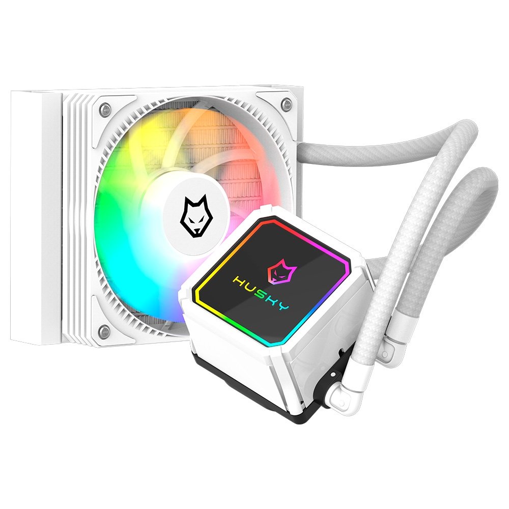 Water Cooler Husky Freezy, ARGB, 120mm, AMD e Intel, Branco – HWT100BR