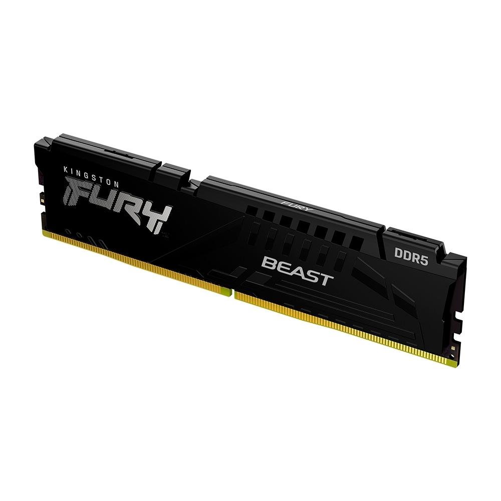 Memória RAM Kingston Fury Beast Expo, 16GB, 6000MT/s, DDR5, DIMM, CL30, Preto - KF560C30BBE-16