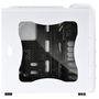 Gabinete Gamer PCYES mid-tower Rhino Branco com  3 fans LED Azul Lateral em acrílico – RHINOBCOAZ3FCA