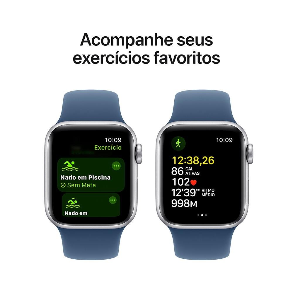Apple Watch SE GPS, Caixa Prateada 40mm | KaBuM! Apple Watch SE GPS, Caixa Prateada 40mm | KaBuM!