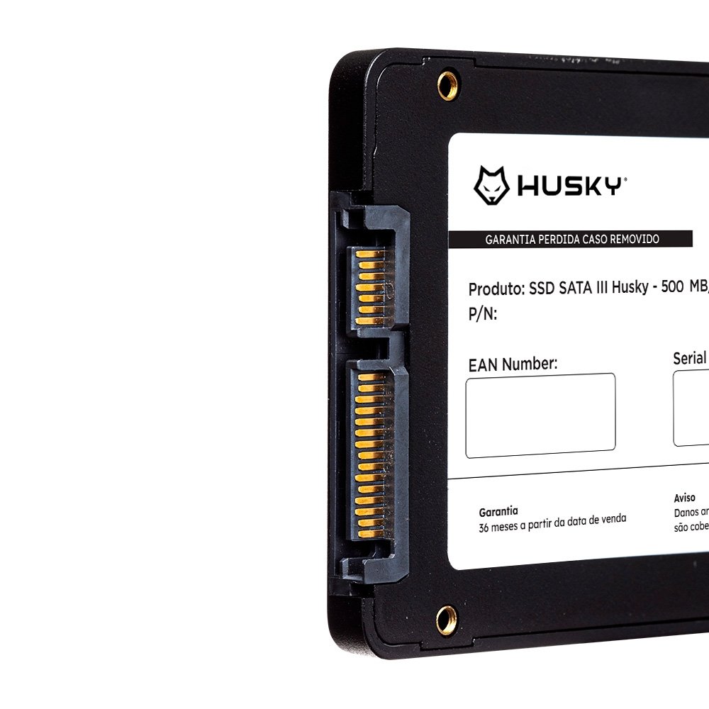 SSD Husky, SATA III, 256GB, 2.5", Leitura 500MB/s, Gravação 450MB/s, Preto - HSSD001256