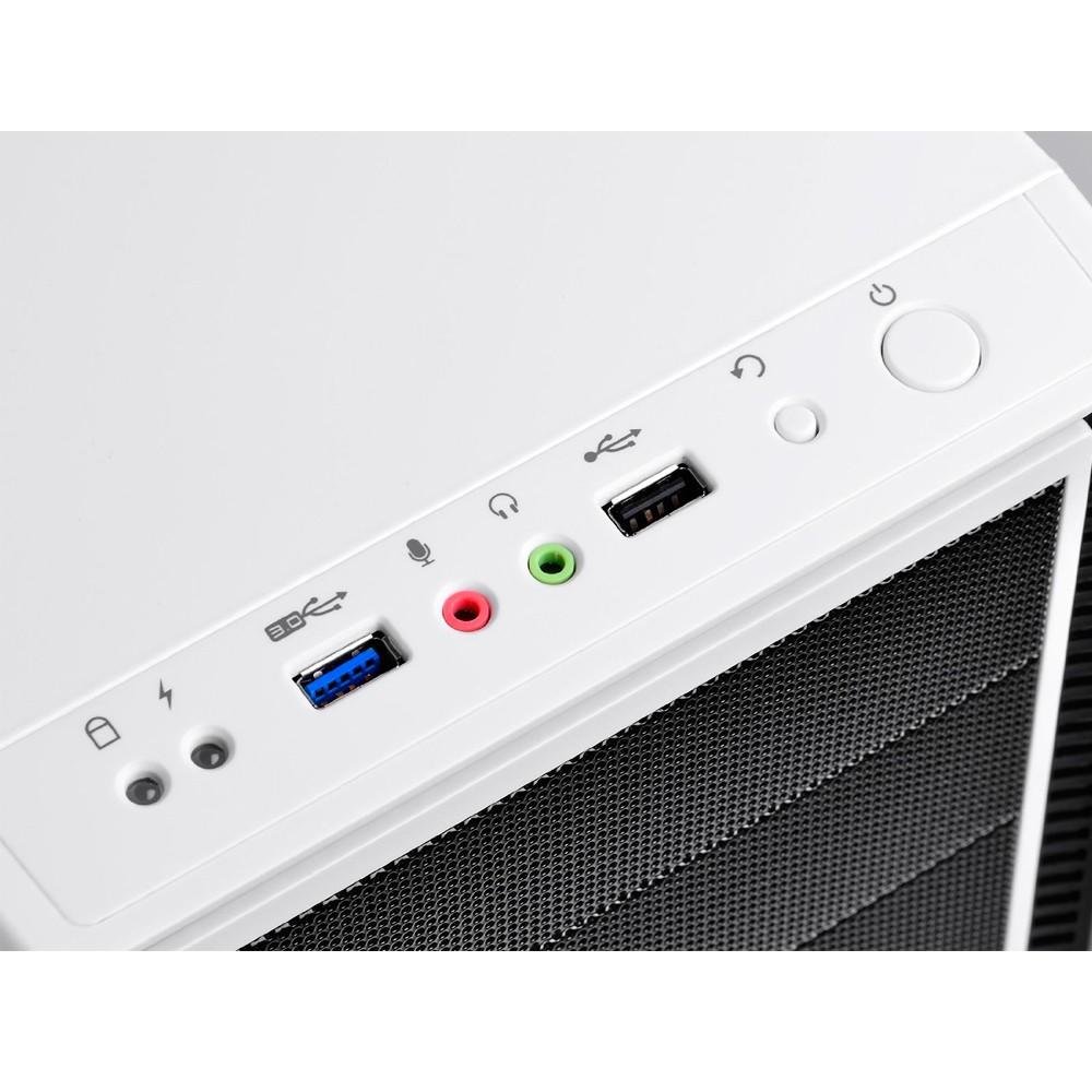 Gabinete DeepCool Tesseract WH sem Fonte Branco TSRWHBF