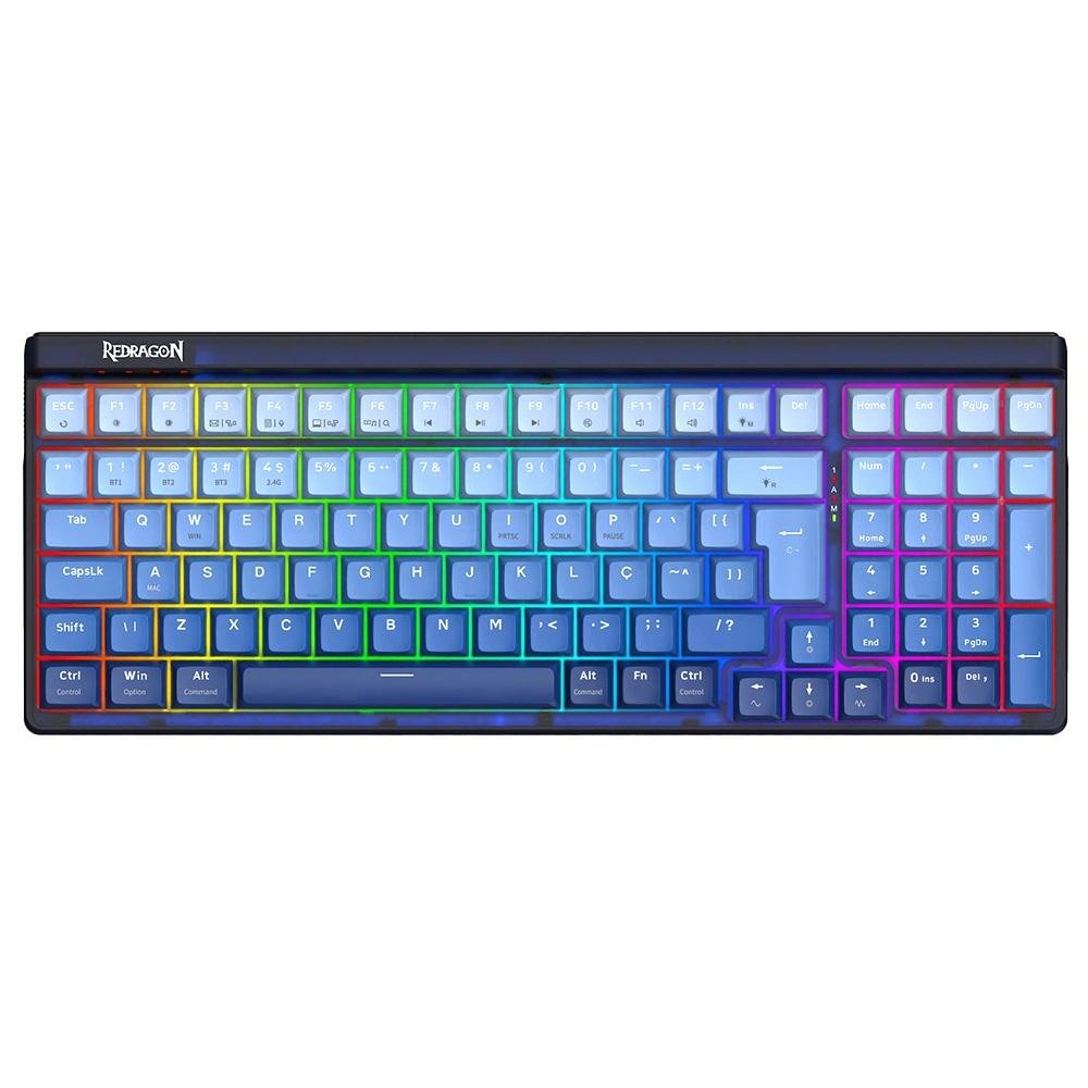 Teclado Mecânico Sem Fio Redragon | KaBuM!