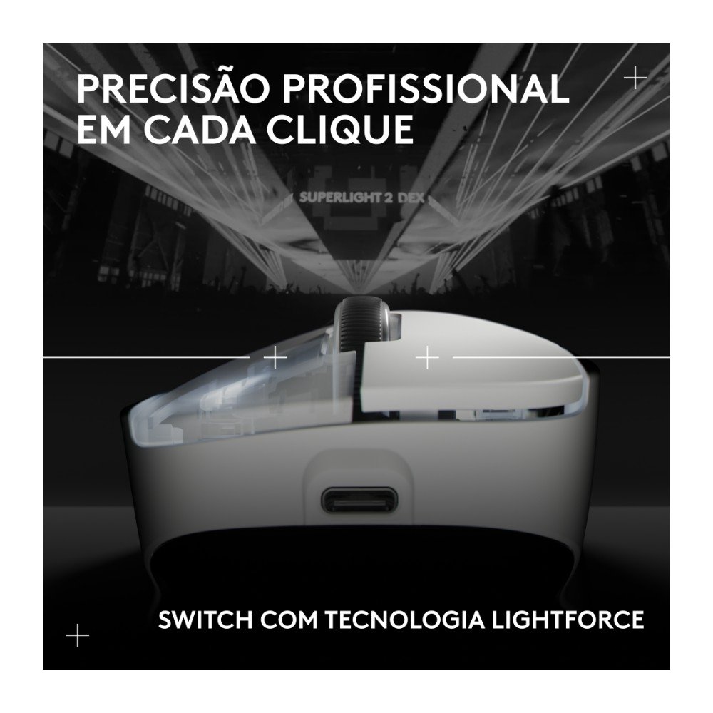 Mouse Logitech G Pro X Superlight 2 DEX | KaBuM!