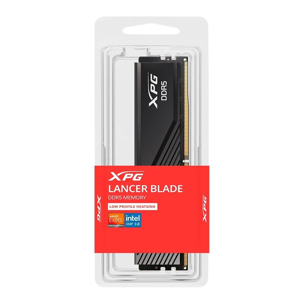 Memória RAM XPG Lancer Blade, 16GB, DDR5, 6000MHz, Single Tray, CL48, Preto - AX5U6000C4816G-SLABBK