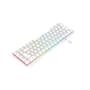 Teclado Mecânico Gamer Hyrax Thunder Pro, Switch Huano Vermelho, RGB, Layout 65%, USB-C, ABNT2, Branco - HCK65W-RED-RGB
