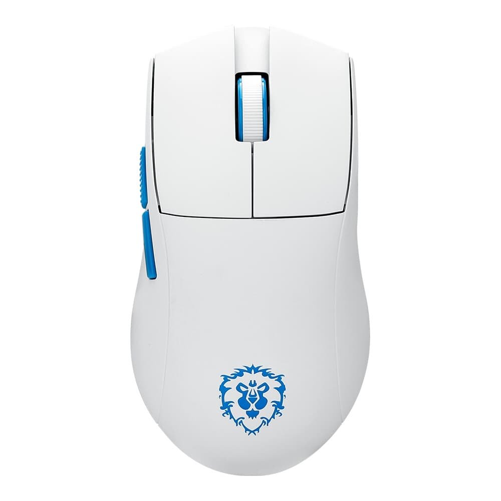 Mouse Gamer Sem Fio Redragon King Pro Aliança Do World Of Warcraft, até 26000DPI, Bluetooth e USB Tipo-C, Branco - 6975763145166 Mouse Gamer Sem Fio Redragon King Pro Aliança Do World Of Warcraft, até 26000DPI, Bluetooth e USB Tipo-C, Branco - 6975763145166
