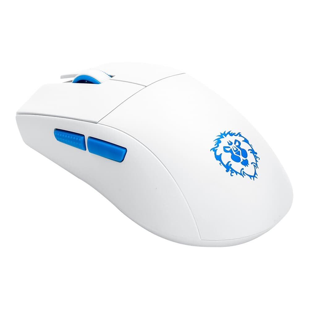 Mouse Gamer Sem Fio Redragon King Pro Aliança Do World Of Warcraft, até 26000DPI, Bluetooth e USB Tipo-C, Branco - 6975763145166 Mouse Gamer Sem Fio Redragon King Pro Aliança Do World Of Warcraft, até 26000DPI, Bluetooth e USB Tipo-C, Branco - 6975763145166