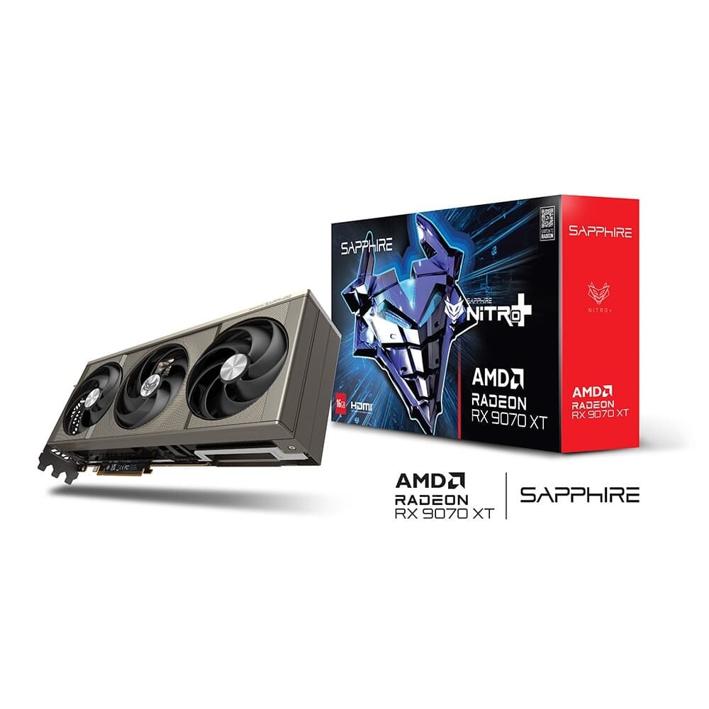 Placa de Vídeo Sapphire NITRO+ RX 9070 XT | KaBuM!