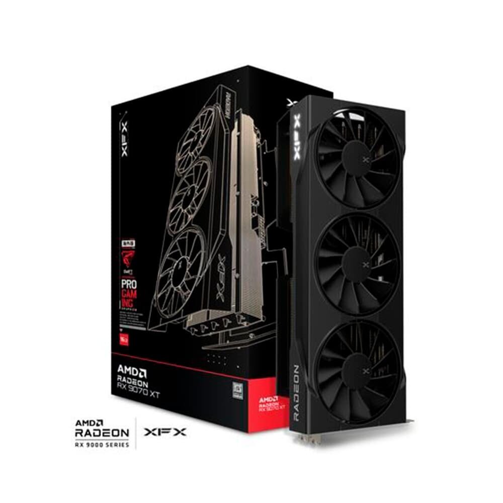Placa de Vídeo XFX Swift RX 9070 XT TRIPLE FAN GAMING EDITION WITH AMD Radeon, 16GB, GDDR6, HDMI 3xDP, RDNA 4 – RX-