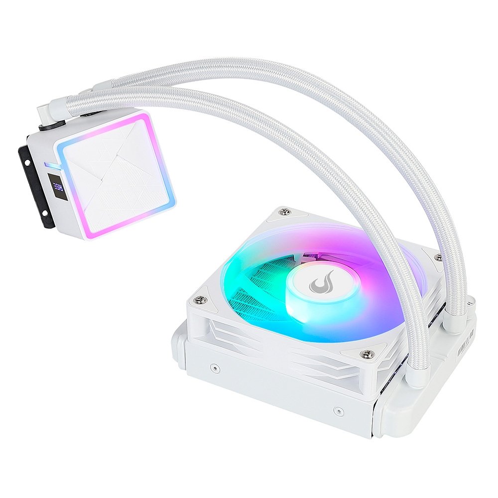 Water Cooler Gamer Rise Mode Frost, ARGB Rainbow, 120mm, AMD e Intel, Branco - RM-WCZ-01-RBW
