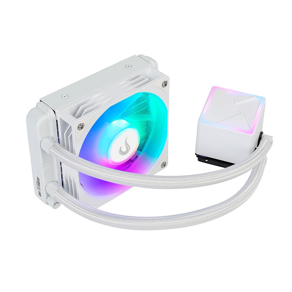 Water Cooler Gamer Rise Mode Frost, ARGB Rainbow, 120mm, AMD e Intel, Branco - RM-WCZ-01-RBW