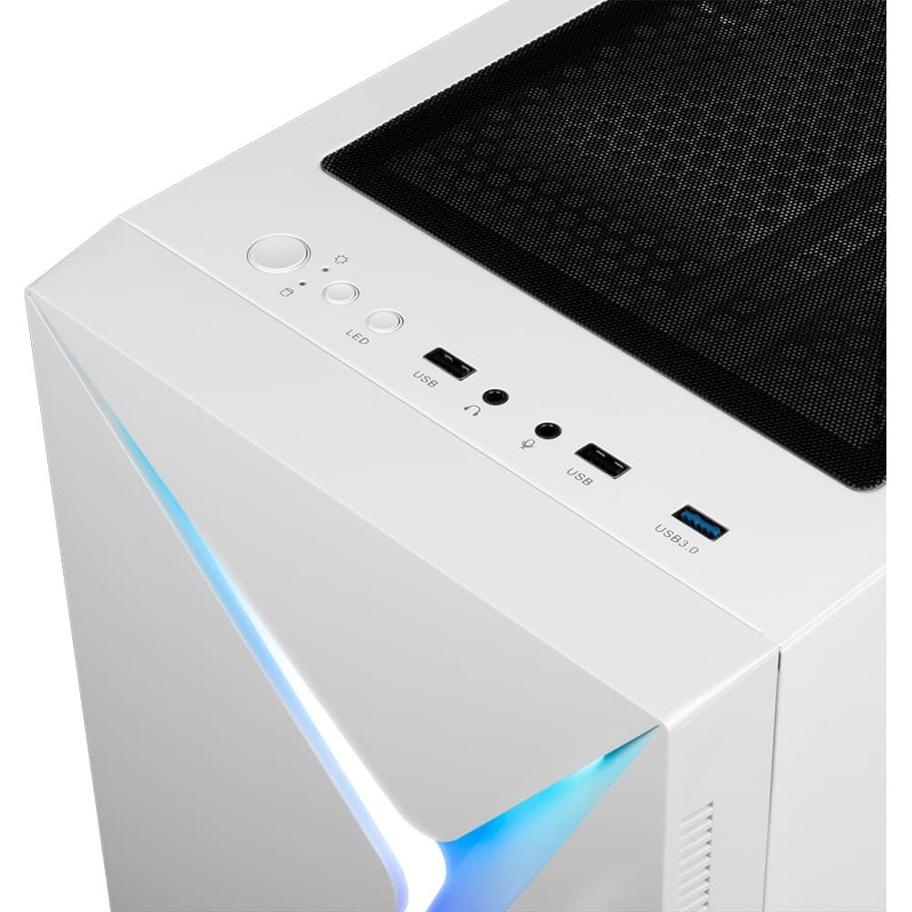 Gabinete Gamer Gamdias Argus E4 Elite, Mid Tower, ATX, Lateral em Vidro Temperado, Branco - ARGUS E4 ELITE W Gabinete Gamer Gamdias Argus E4 Elite, Mid Tower, ATX, Lateral em Vidro Temperado, Branco - ARGUS E4 ELITE W
