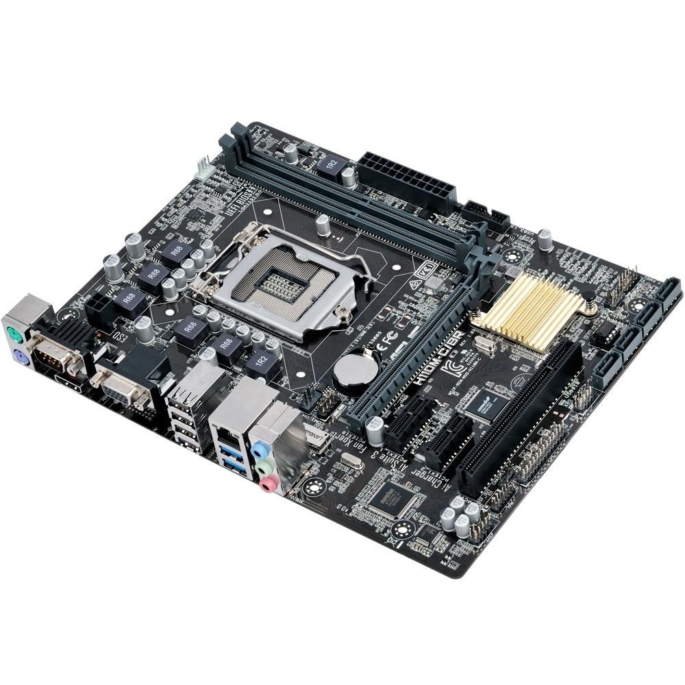 Placa-Mãe Asus H110M-C/BR, Intel LGA 1151, mATX, DDR4 Placa-Mãe Asus H110M-C/BR, Intel LGA 1151, mATX, DDR4