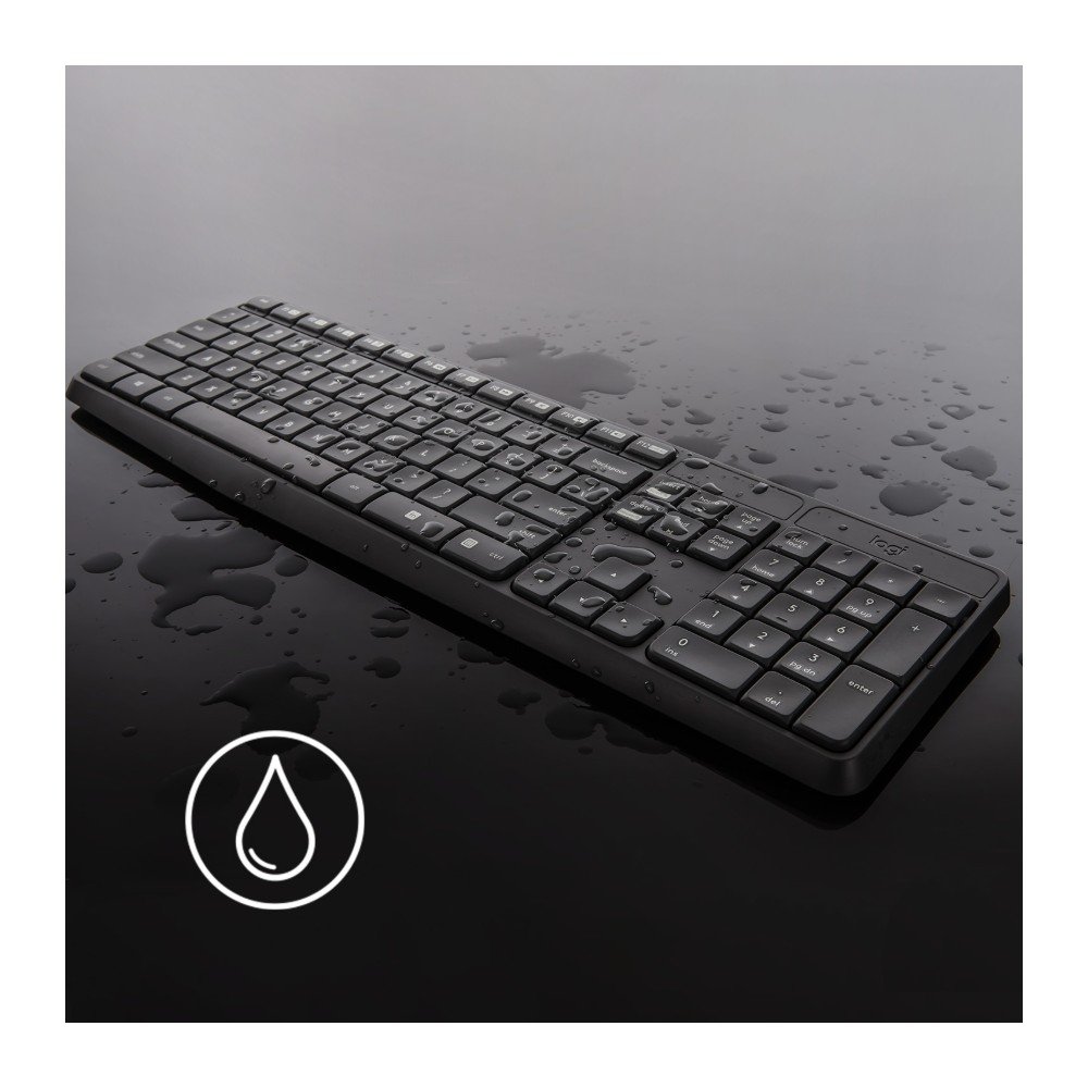 Combo Teclado e Mouse sem fio Logitech MK235 com Conexão USB, Pilhas Inclusas e Layout ABNT2 - 920-007903