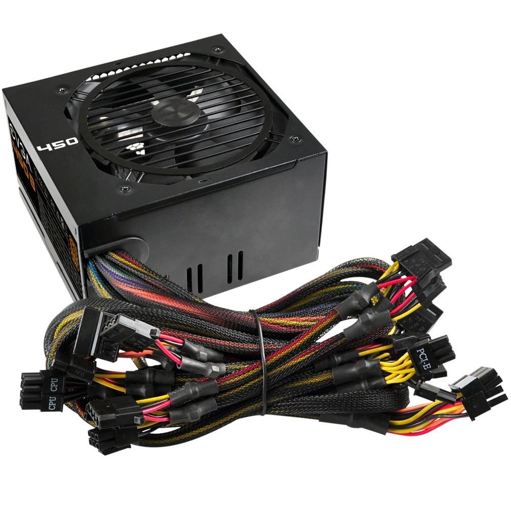 Fonte EVGA 450W 80 Plus Bronze 100-B1-0450-K Fonte EVGA 450W 80 Plus Bronze 100-B1-0450-K