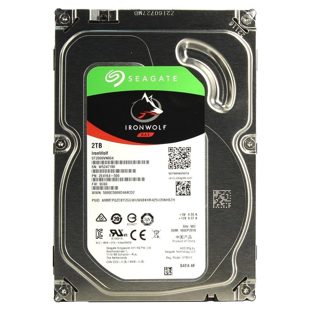 HD Seagate IronWolf NAS, 2TB, 3.5´, SATA - ST2000VN004 HD Seagate IronWolf NAS, 2TB, 3.5´, SATA - ST2000VN004