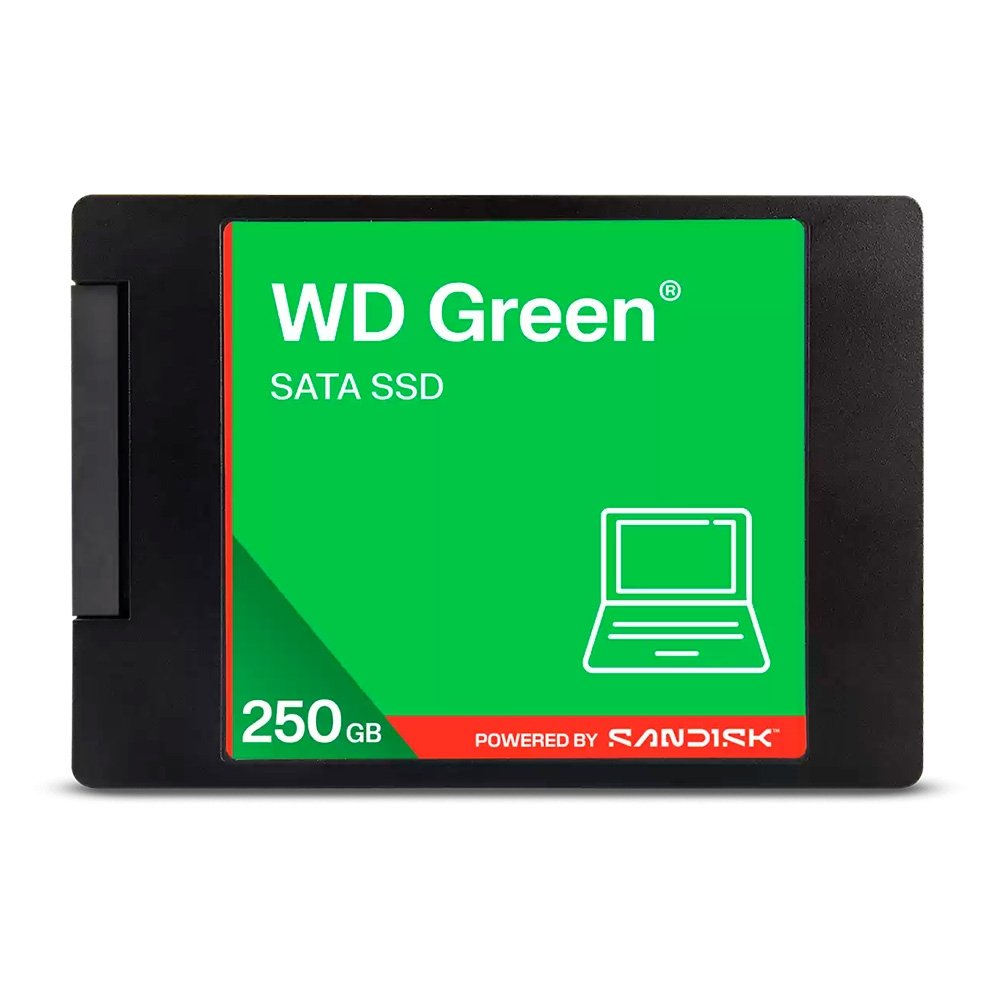 SSD WD Green SATA, 250GB, 2.5", Leitura: 545MB/s, Gravação: 430MB/s - WDS250G5G0A