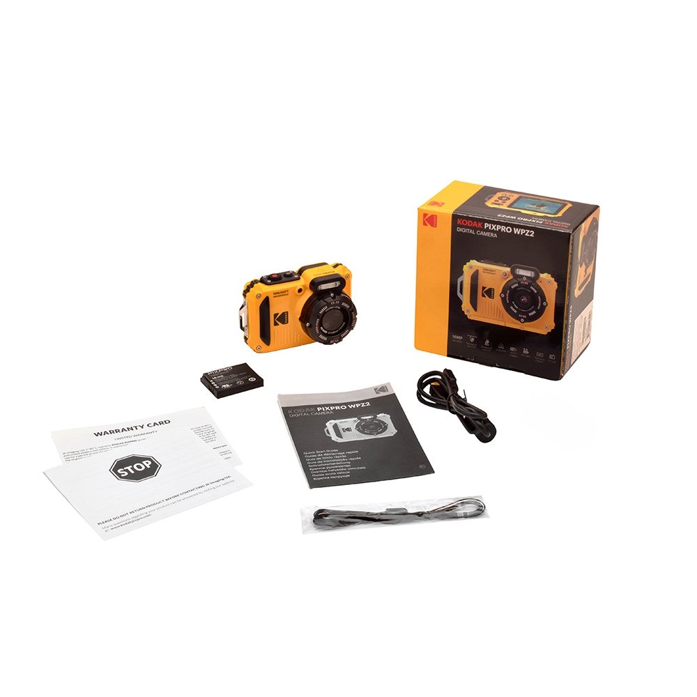 Câmera Kodak PIXPRO WPZ2 16MP Amarela | KaBuM!