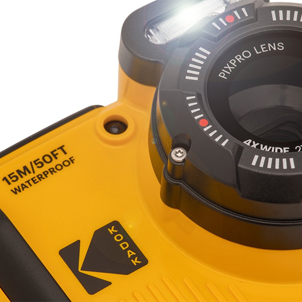 Câmera Kodak PIXPRO WPZ2 16MP Amarela | KaBuM!