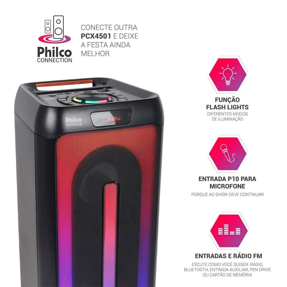 Caixa de Som Amplificada Philco PCX4501 | KaBuM!