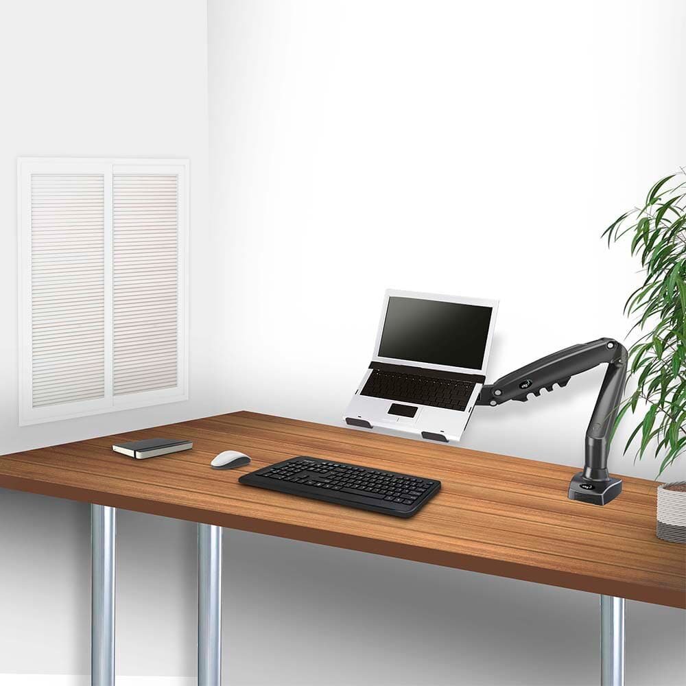 Suporte Bandeja de Apoio para Notebook de 10" a 17" ELG, Compatível com Suporte de Pistão a Gás, Preto - FB7510