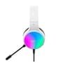 Headset Gamer Havit H2043U, RGB, Led Efeito Streamer, Microfone omnidirecional, USB 7.1, Branco - HV-H2043U White/Black