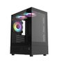Gabinete Gamer Liketec Quest, Mid-Tower, M-ATX,Frontal e Lateral em Vidro Temperado, 3x Fan, Preto - LC-MX-QUEST-SF