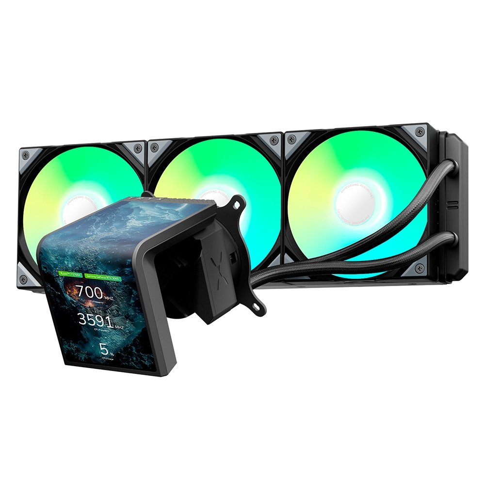 Water Cooler Tryx Panorama 360mm AMOLED | KaBuM!