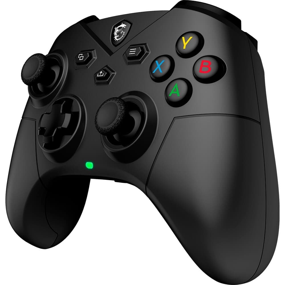 Controle Gamer Sem Fio MSI Force GC300 Wireless, 2.4GHz, Bluetooth, USB2.0 Tipo-C, PC e Android, Preto - FORCEGC300W Controle Gamer Sem Fio MSI Force GC300 Wireless, 2.4GHz, Bluetooth, USB2.0 Tipo-C, PC e Android, Preto - FORCEGC300W