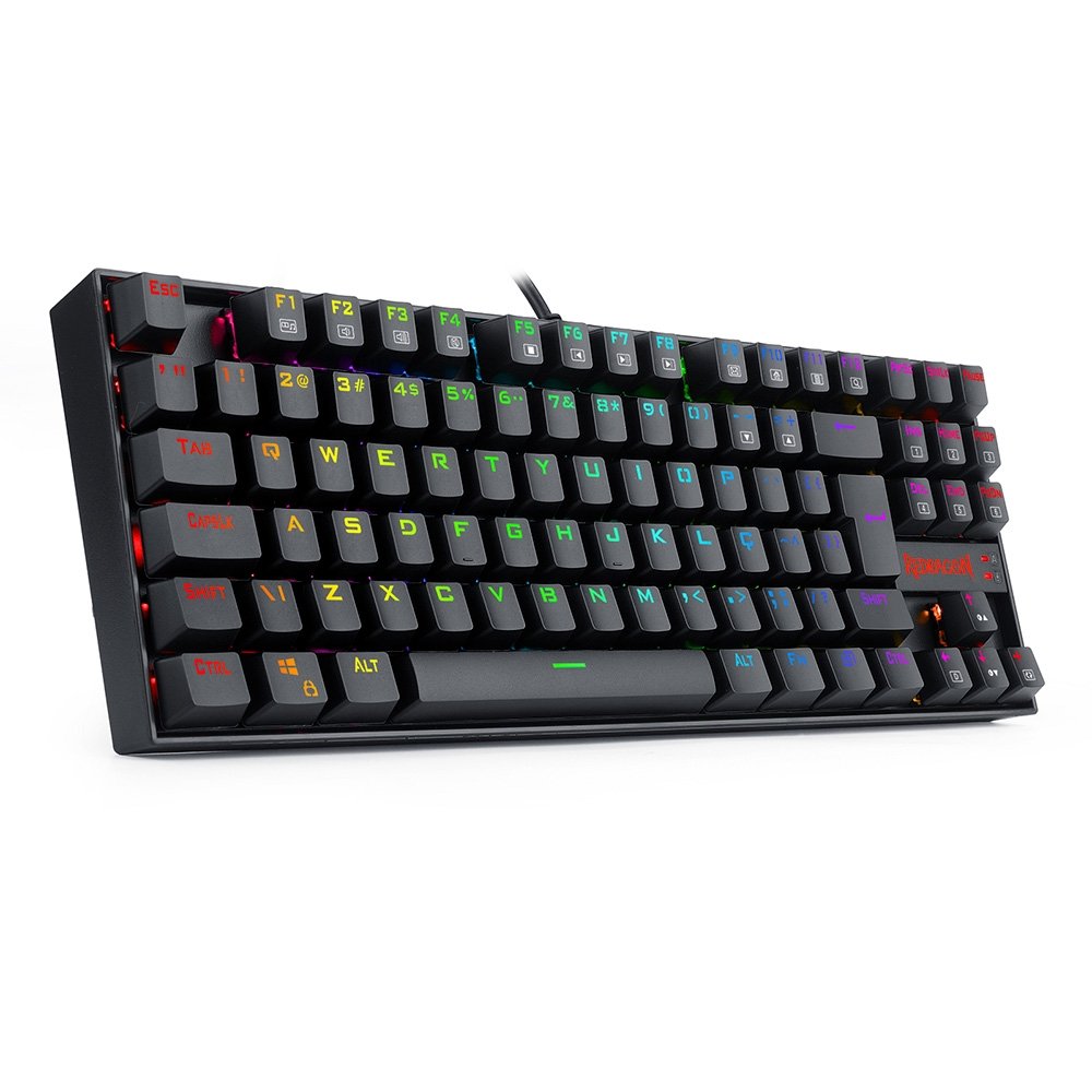 Teclado Magnético Gamer Redragon Kumara Pro, RGB, Switch Brown, USB, ABNT2, Preto = K552RGB-PRO (PT-BROWN) V2