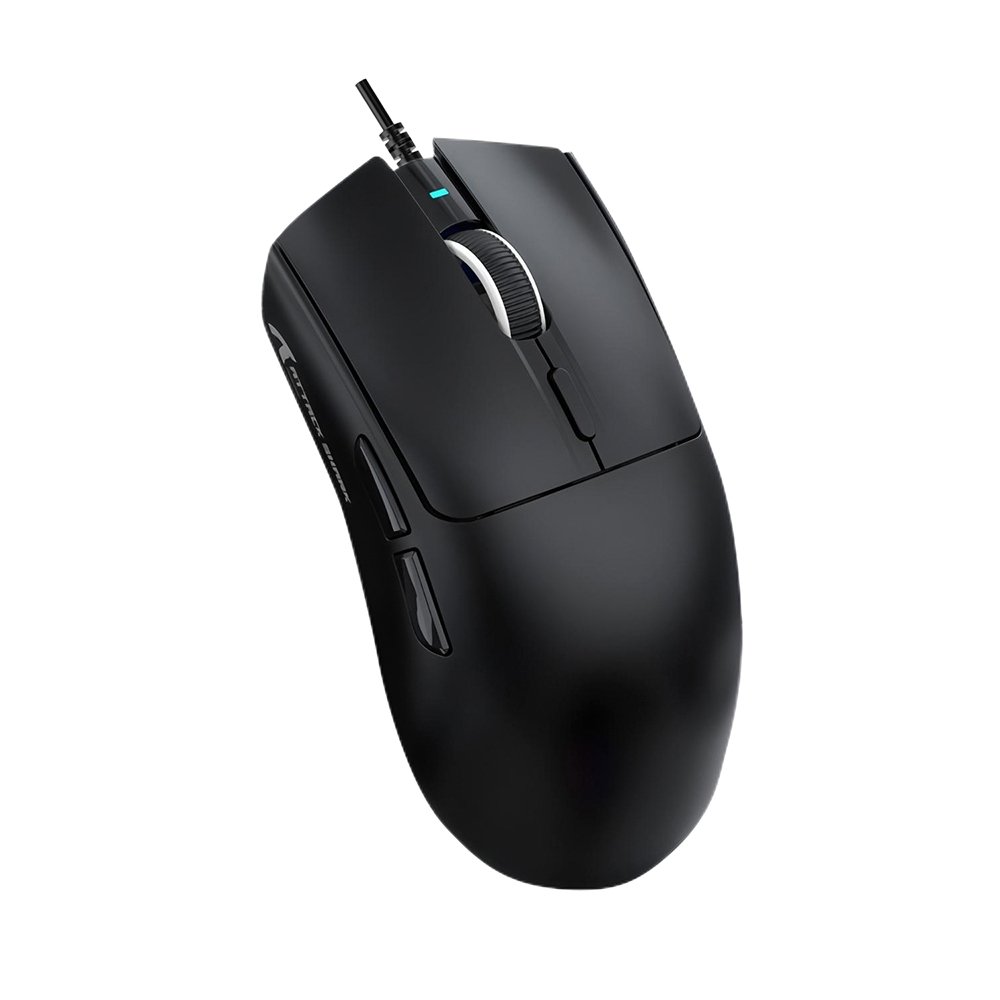 Mouse Gamer com Fio Attack Shark X1, Ultraleve, 12.800 DPI, 6 Botões - Preto