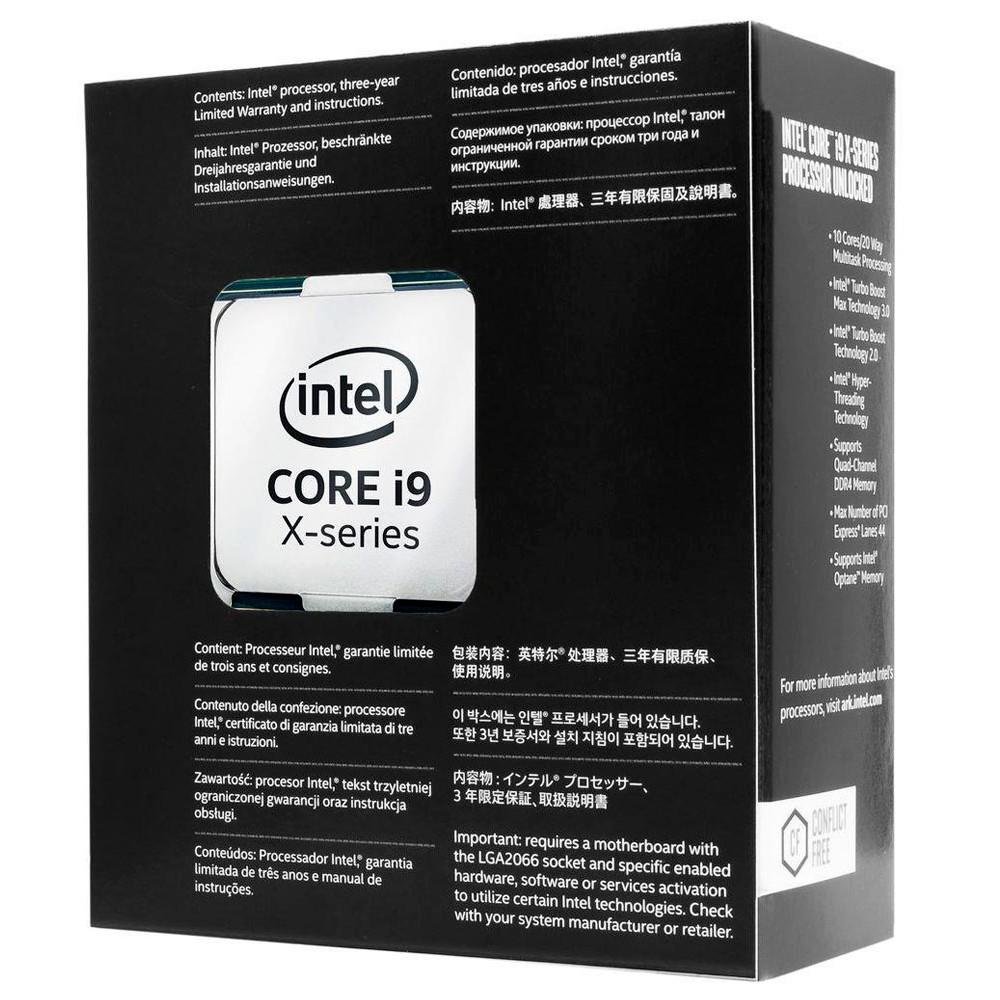 Processador Intel Core i9-7900X Skylake, Cache 13.75MB, 3.3GHz (4.3GHz Max Turbo), LGA 2066 - BX80673I97900X