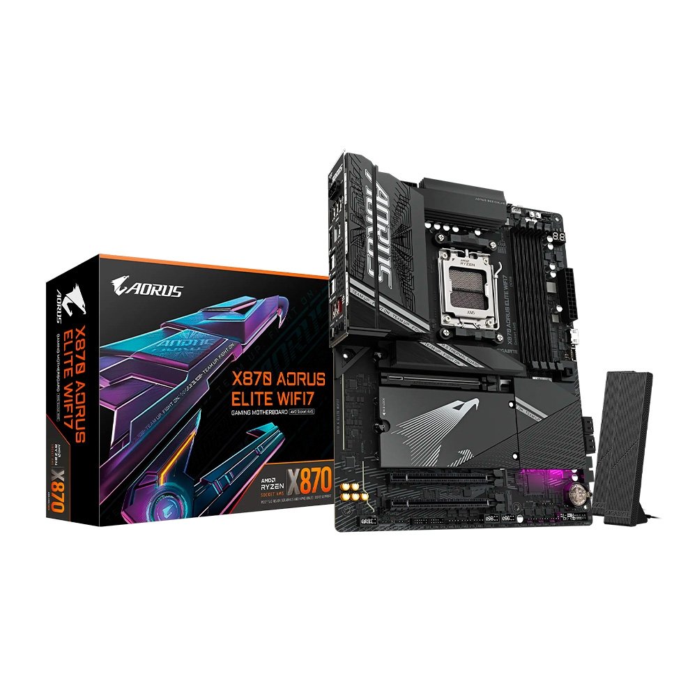 マザーボード X870 AORUS ELITE WIFI7 Placa Mãe Gigabyte X870 AORUS ELITE WIFI7 | KaBuM!