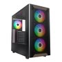 Gabinete Gamer Montech XR Wood, Mid-Tower, Detalhe em Madeira, Com 4X Fans, Preto - XRWOODBK