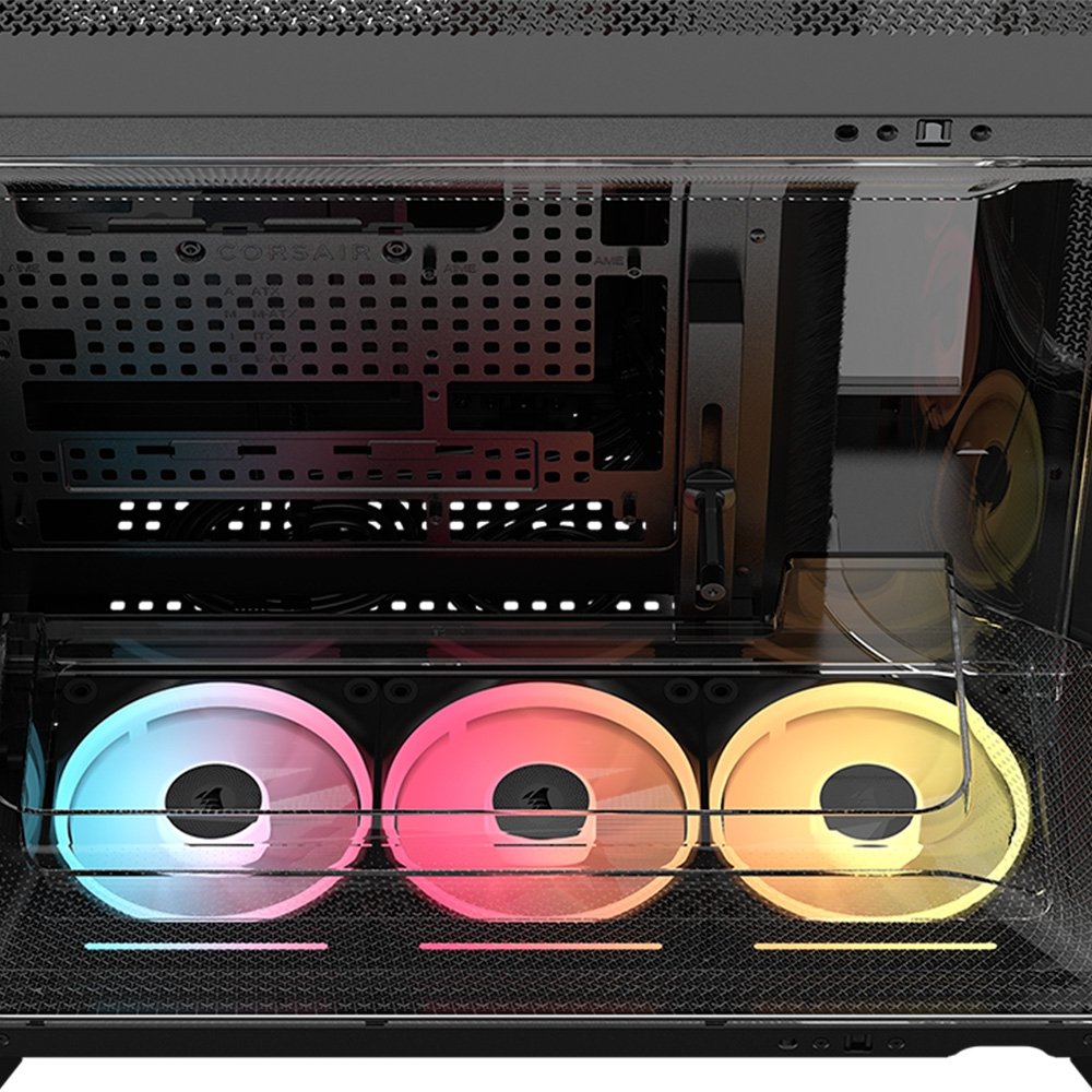 Gabinete Corsair AIR 5400 LX-R RGB Preto | KaBuM!