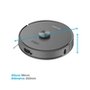Robô Aspirador de Pó e Passa Pano KABUM! smart K1100, Mapeia, MOP rotativo, Autolimpante, 10000PA, APP, 220V, Cor Inox/Cinza  - KSAR110020CZ