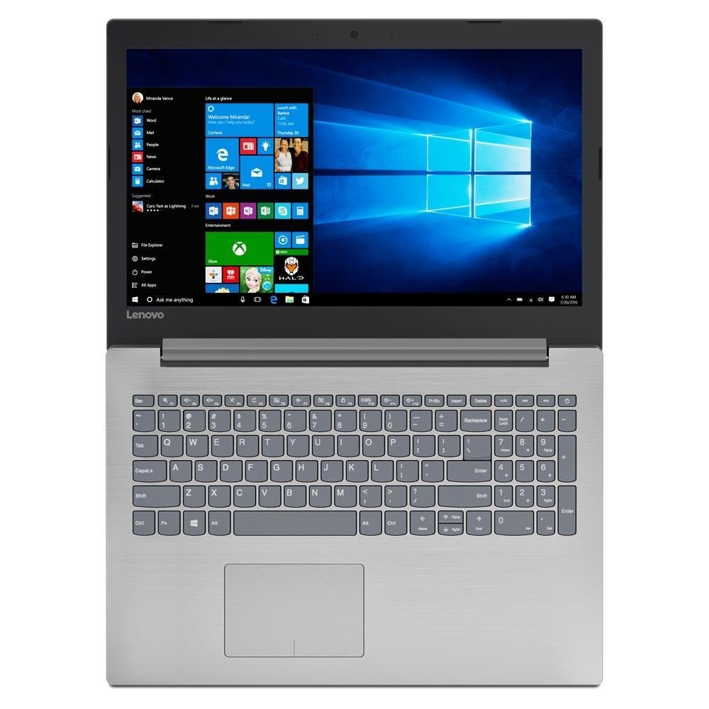 Notebook Lenovo 320, Intel Core i3-6006U, 4GB, 1TB, Windows 10 Home, Prata - 80YH0008BR Notebook Lenovo 320, Intel Core i3-6006U, 4GB, 1TB, Windows 10 Home, Prata - 80YH0008BR