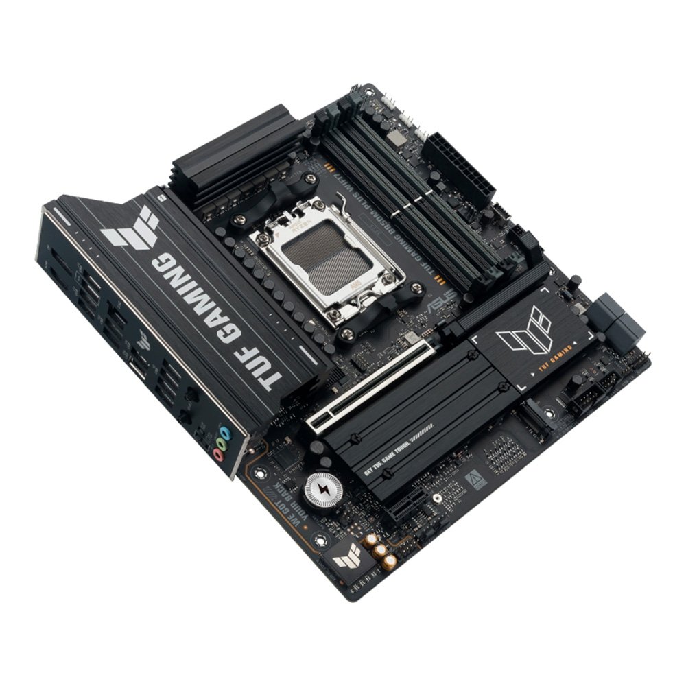 Placa Mãe ASUS TUF GAMING B850M-PLUS WIFI7, AMD AM5 , mATX, DDR5, Wi-fi 7, Bluetooth, Preto - 90MB1MU0-M0EAY0 Placa Mãe ASUS TUF GAMING B850M-PLUS WIFI7, AMD AM5 , mATX, DDR5, Wi-fi 7, Bluetooth, Preto - 90MB1MU0-M0EAY0