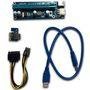 Placa PCI-E Riser e Adaptador PCI-E com Cabo USB e de Energia U34 VER006C
