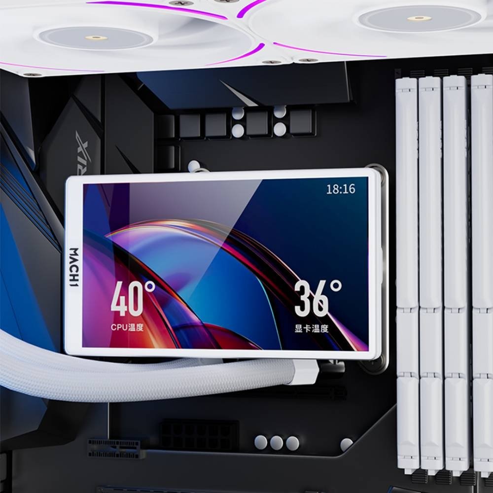 Water Cooler MACH1 POLAR ARGB, 360mm, AMD e Intel, Branco - IRV360WH