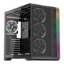 Gabinete Gamer 1STPLAYER VT7, Mid Tower, RGB, ATX, Lateral em Vidro Temperado, 4X Fans, Preto - VT7-BK-4FS7