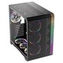 Gabinete Gamer 1STPLAYER VT7, Mid Tower, RGB, ATX, Lateral em Vidro Temperado, 4X Fans, Preto - VT7-BK-4FS7
