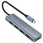Hub 5 em 1 Ugreen, 4x USB 3.0 com Power Supply USB-C - UG-70336