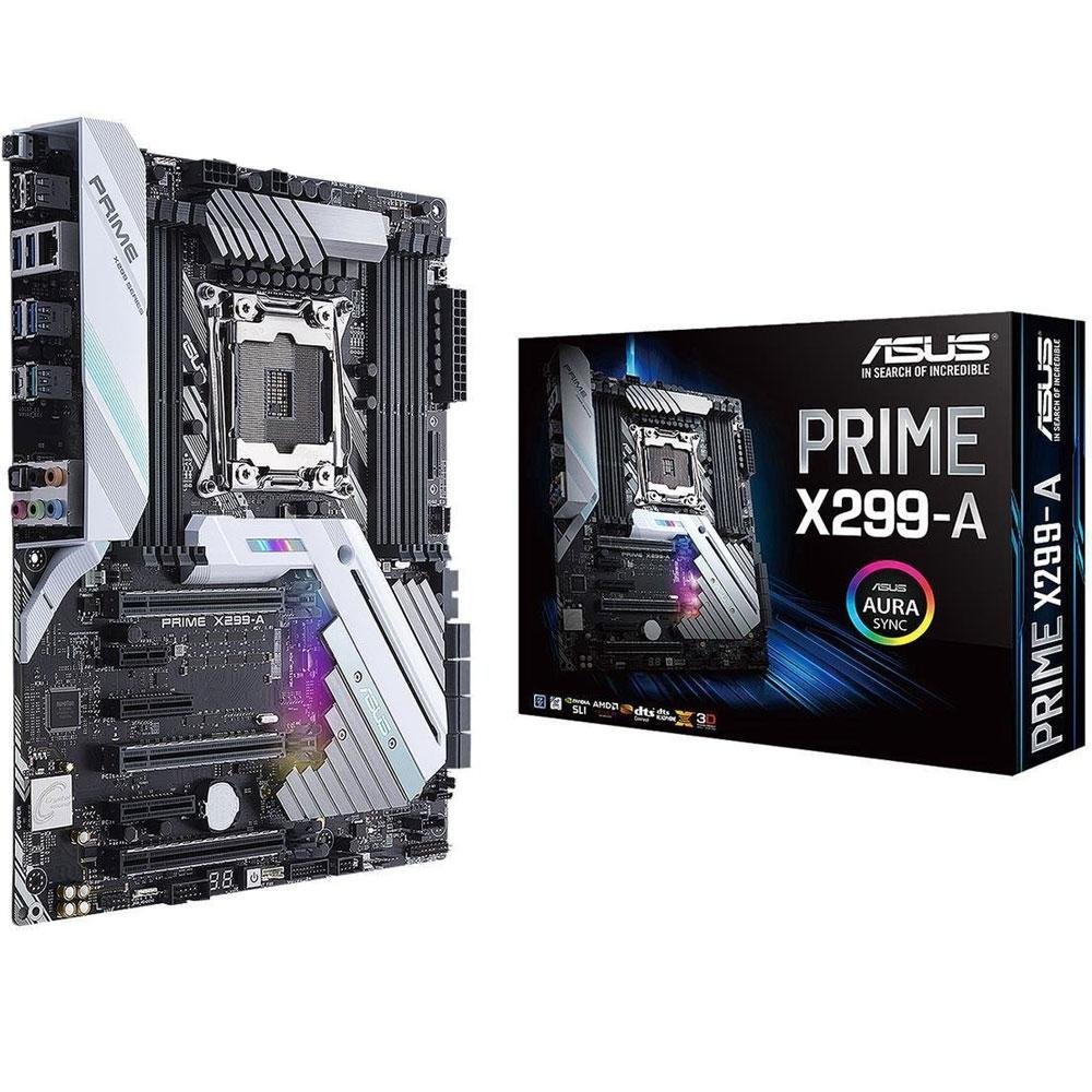 Placa-Mãe Asus Prime X299-A, Intel LGA 2066, ATX, DDR4 Placa-Mãe Asus Prime X299-A, Intel LGA 2066, ATX, DDR4