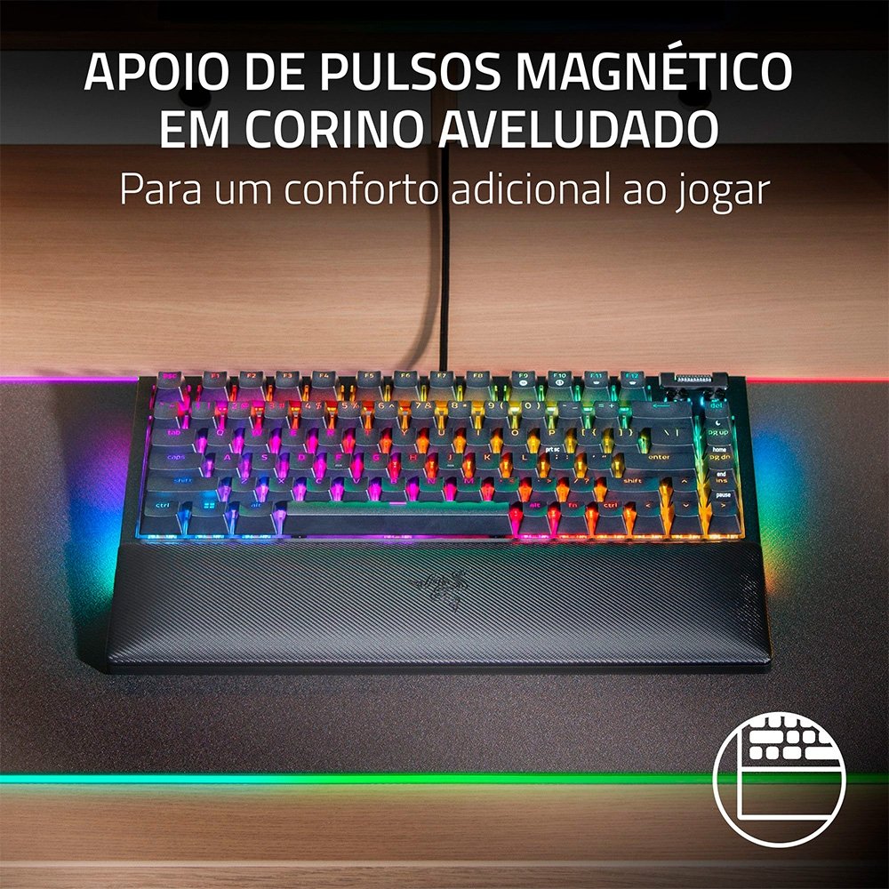 Teclado Razer BlackWidow V4 Pro 75% | KaBuM!