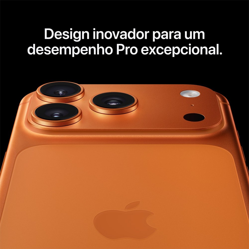 iPhone 17 Pro Max Apple 256GB, Câmera Tripla Fusion de 48MP, Tela 6.9" Super Retina XDR, Azul-intenso